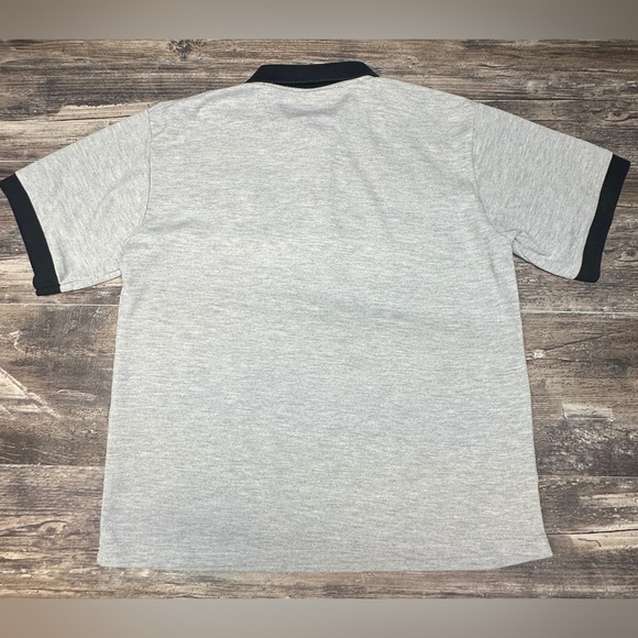 Harley-Davidson Kuwait Polo Shirt - Y2K - Gray Black Embroidered Logo - Large - Picture 2 of 7